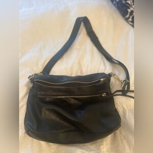 Leather Margot fold over cross body.